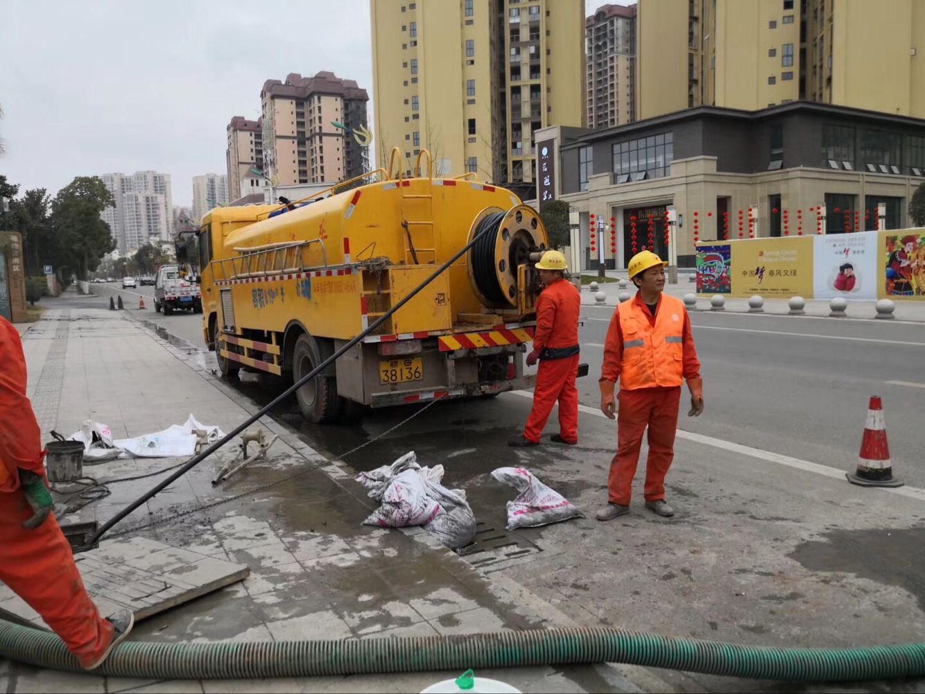 龙泉排污管道清淤-管道清洗